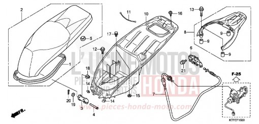 SEAT/LUGGAGE BOX SH150C de 2012